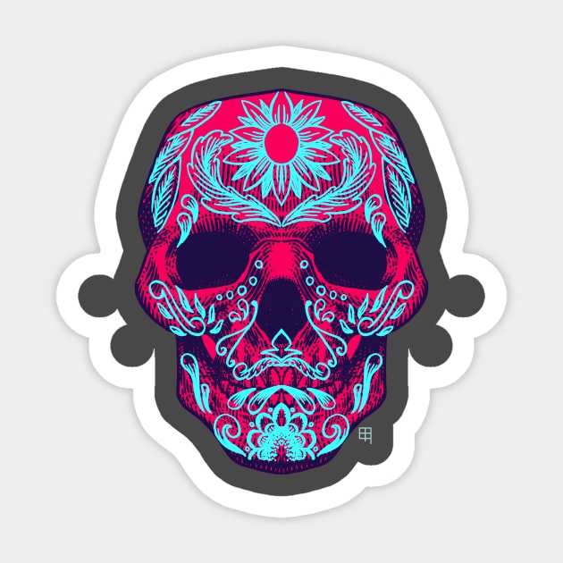 Remix Skull 2 Sticker by Akirasanz